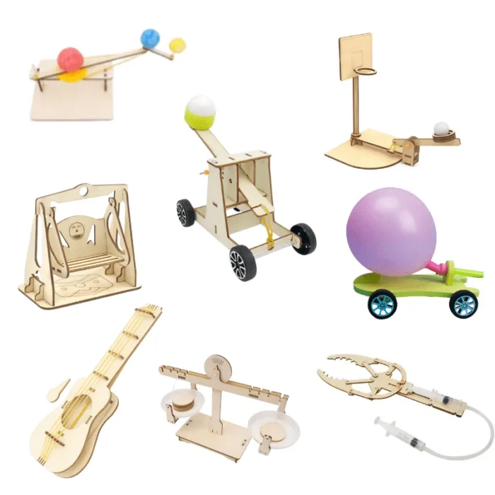 Engineering Kits Box A. 8 -10 hours content/kits. Age 6-9.
