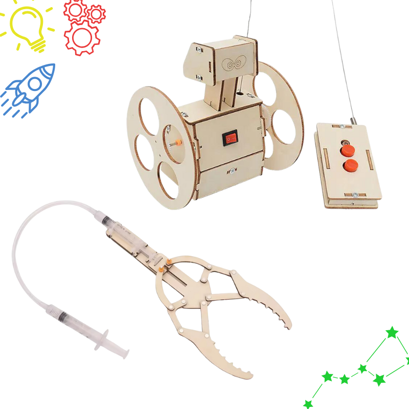 Stemgineers Remote Control Balance Robot and Pneumatic Grabber