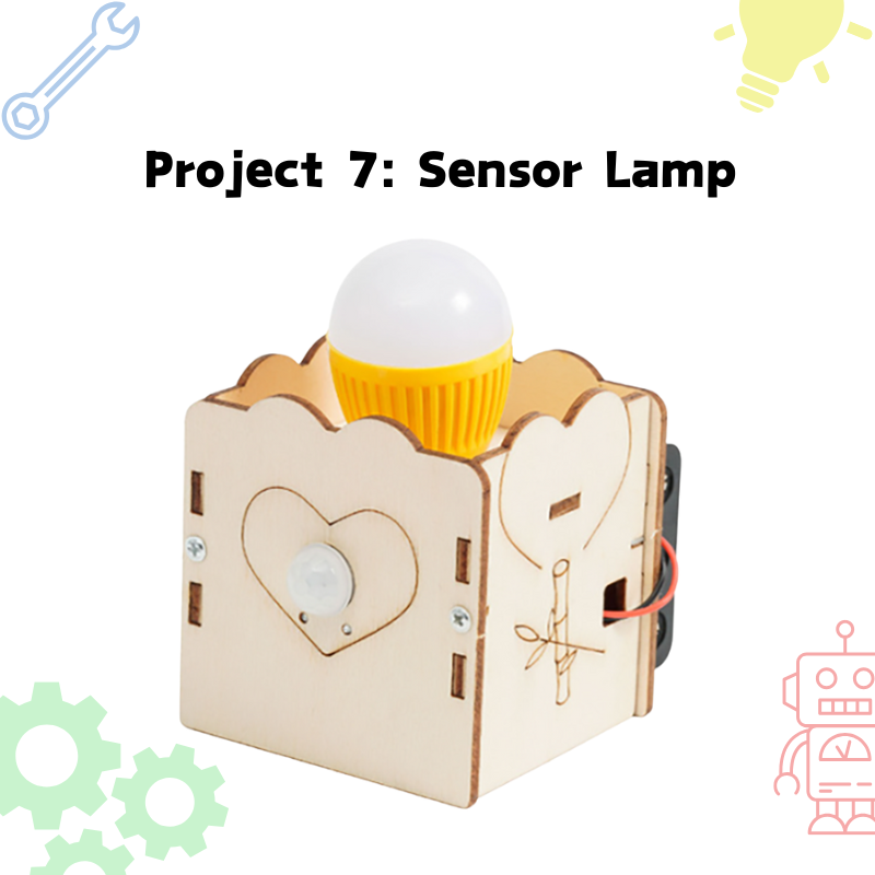 STEMgineers sensor lamp project – advanced STEM subscription kit.