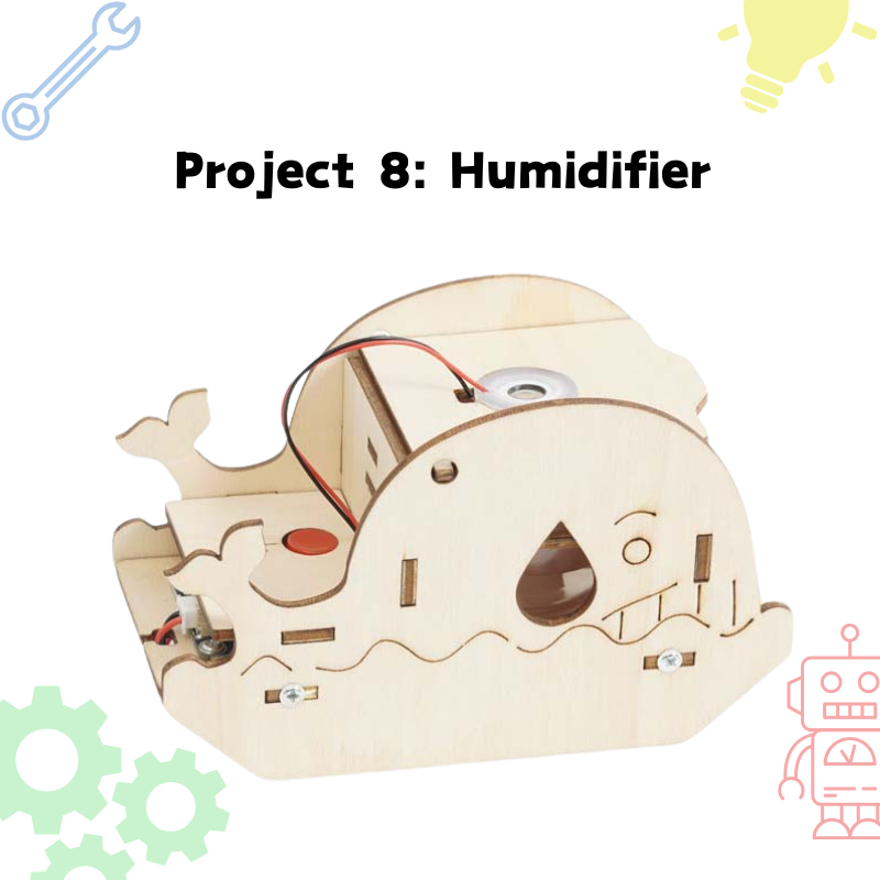 STEMgineers humidifier project – hands-on subscription kit.