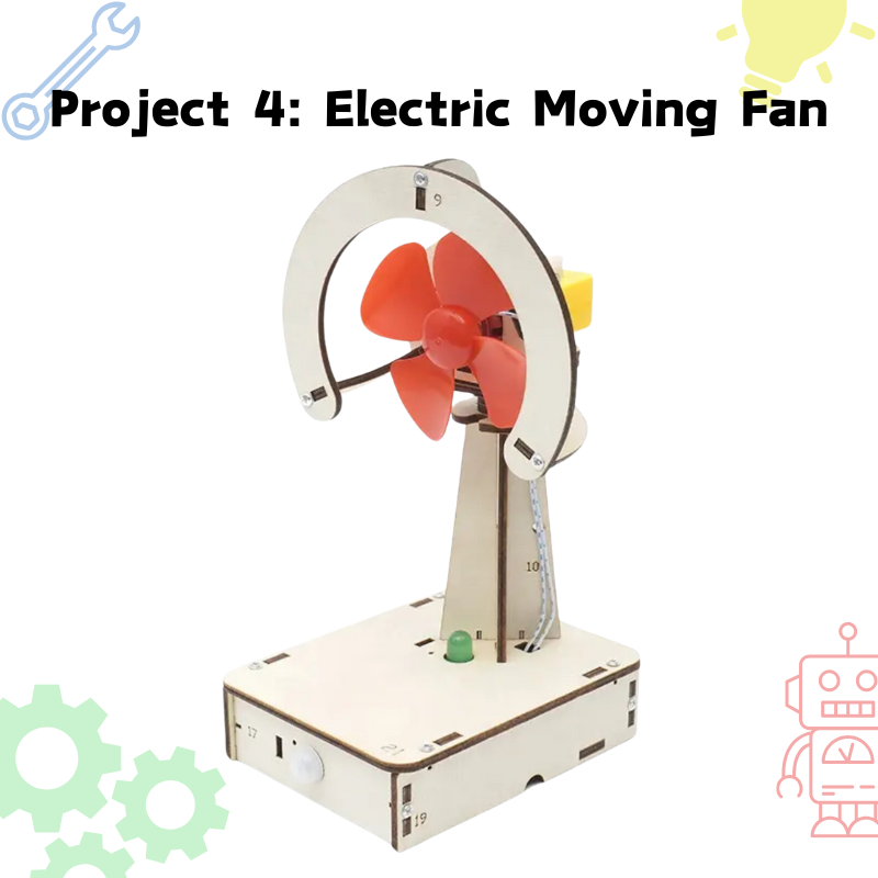 STEMgineers rotating fan project – engineering subscription kit.